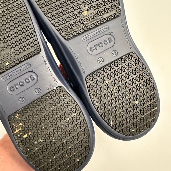Crocs Men\'s Bistro Slip Resistant Work Clog in Blue-Navy Size 12 main image 5